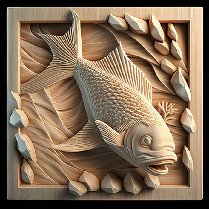 3D model Pearl fish (STL)